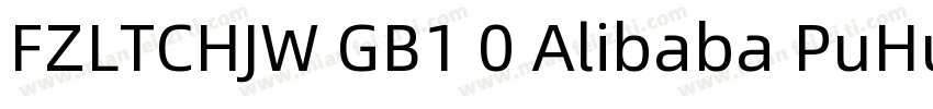 FZLTCHJW GB1 0 Alibaba PuHuiTi L字体转换